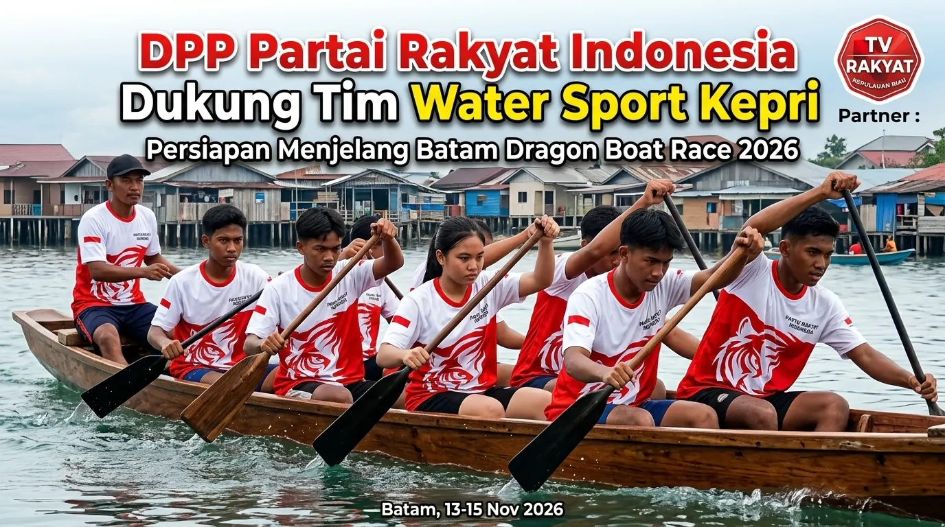 DPP Partai Rakyat Indonesia Dukung Tim Water Sport KEPRI Jelang Dragon Boat Race 2026